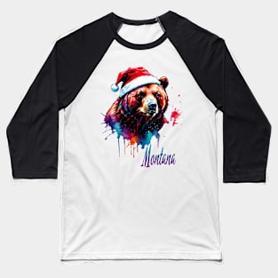 Santa Grizz Baseball T-Shirt